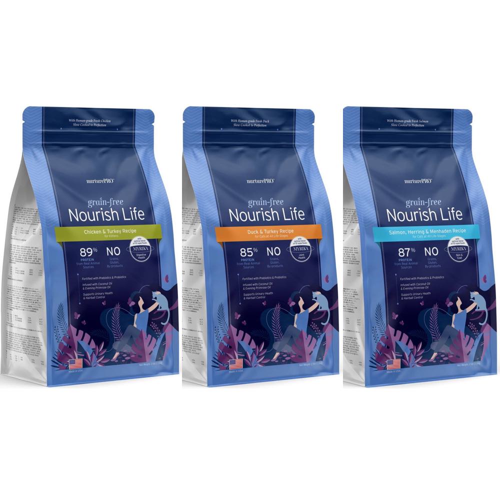 'TRIAL SPECIAL $3 OFF': Nurture Pro Nourish Life Grain-Free Dry Cat Food 0.5lb