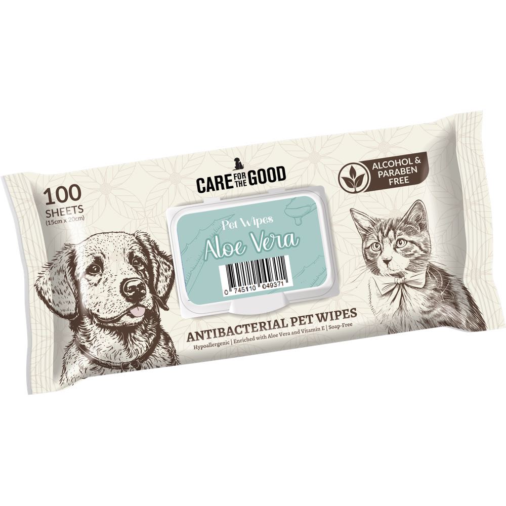 30% OFF: Care For The Good Antibacterial Pet Wipes For Cats & Dogs 100pc