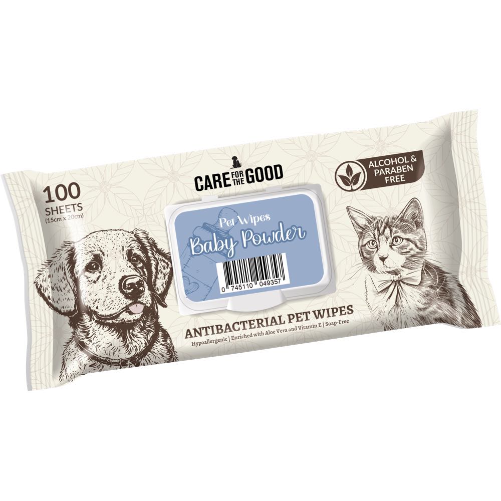 30% OFF: Care For The Good Antibacterial Pet Wipes For Cats & Dogs 100pc
