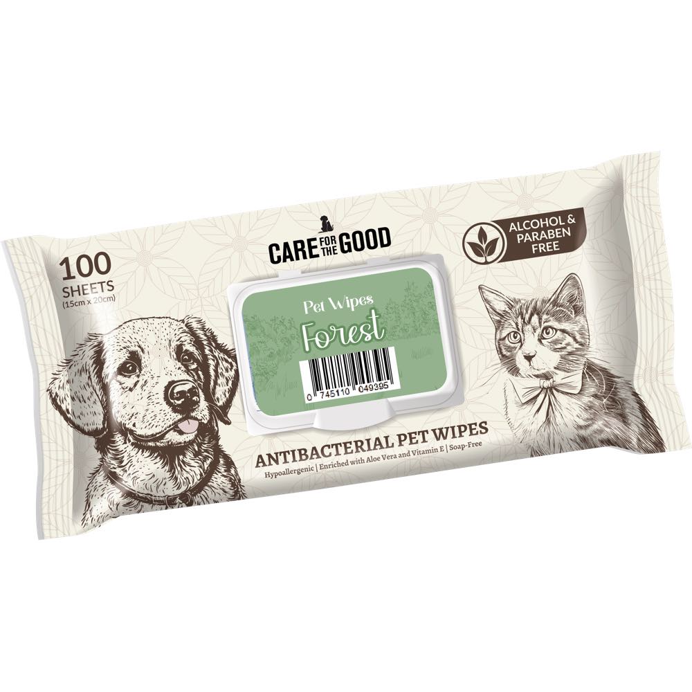 30% OFF: Care For The Good Antibacterial Pet Wipes For Cats & Dogs 100pc