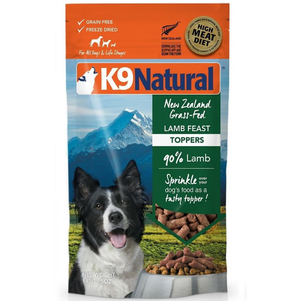 K9 Natural Lamb Feast Grain-Free Freeze-Dried Raw Dog Food Topper 142g