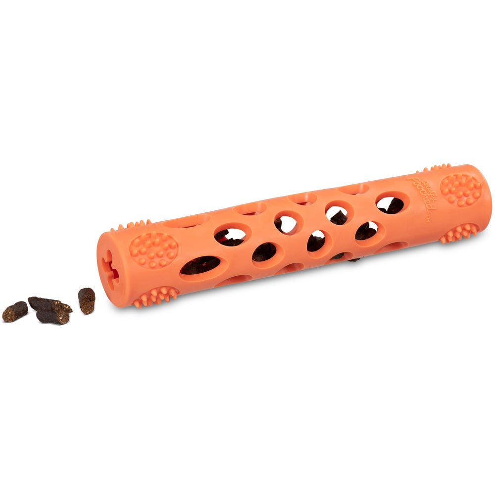Totally Pooched Huff'n Puff Rubber Stick Dog Toy (Green)